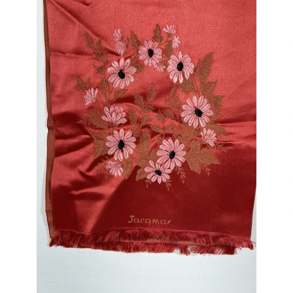 Vintage Tapestry Table‎ Runner Jacqmar Embroidered Decor Cottagecore